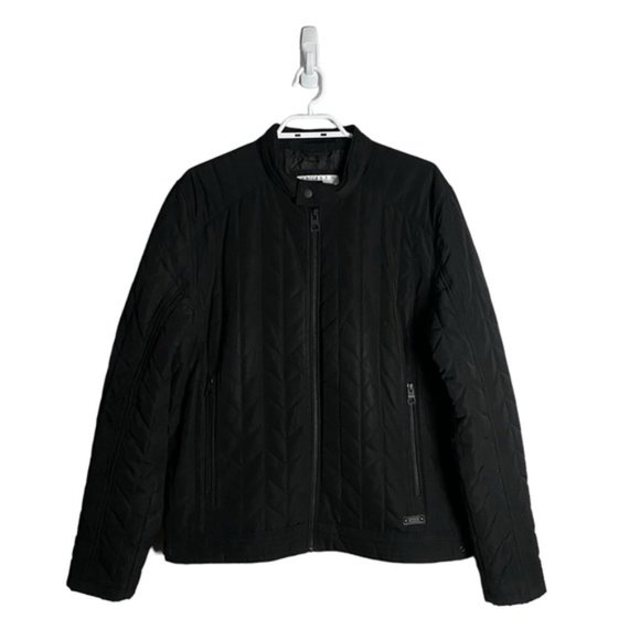 Guess Women's Black Quilted Puffer Jacket - Picture 1 of 12